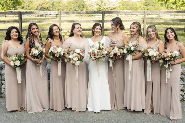 Taupe Bridesmaids