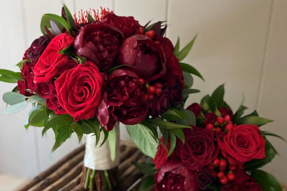 Red Round Bouquets