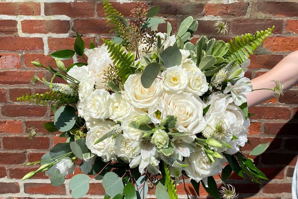 White Garden Bridal Bouquet