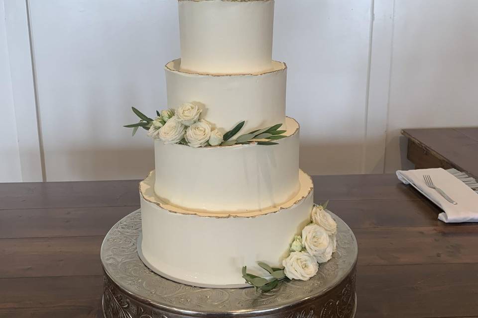 White Cake Flowers