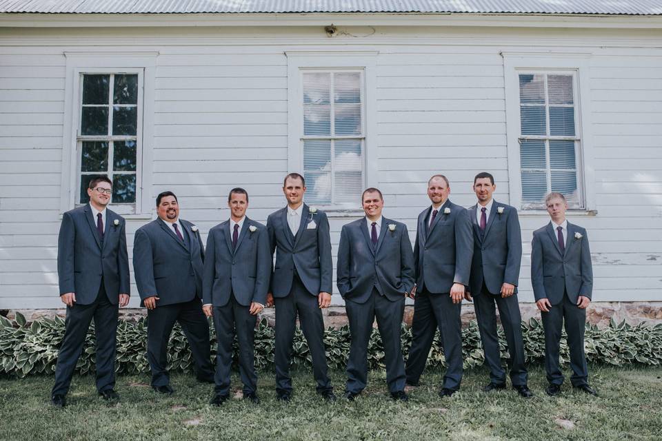 Wedding party suits