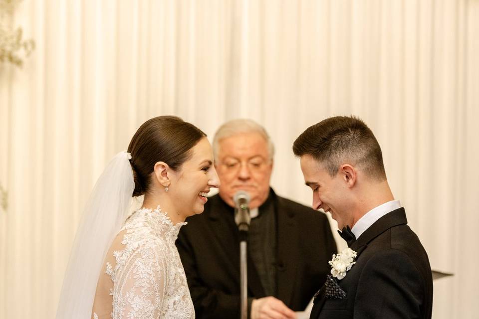 Couple laughing