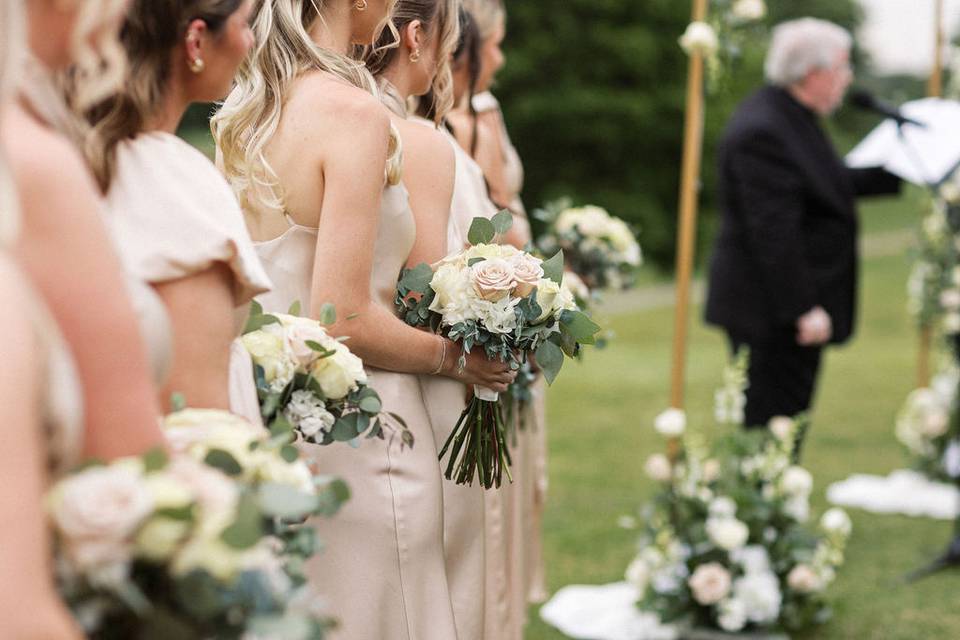 Bridesmaids' flowers