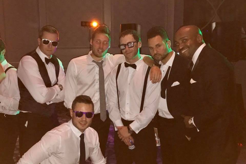 Groom and his groomsmen