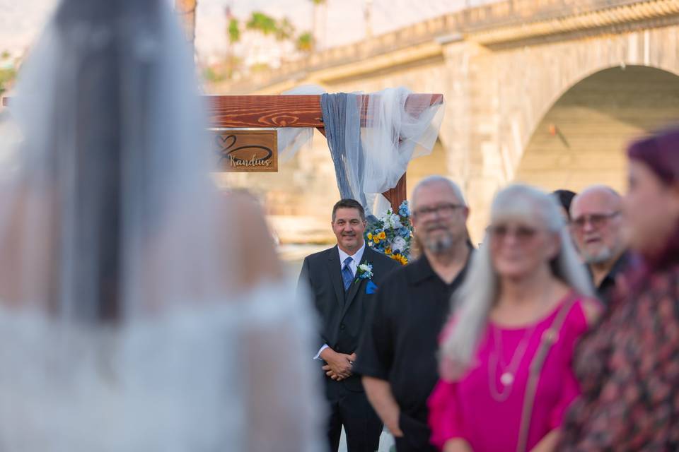 Walking down the aisle
