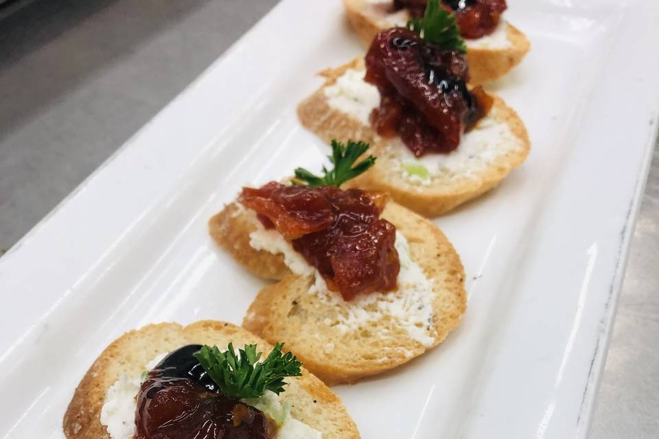 Goat cheese crostini's