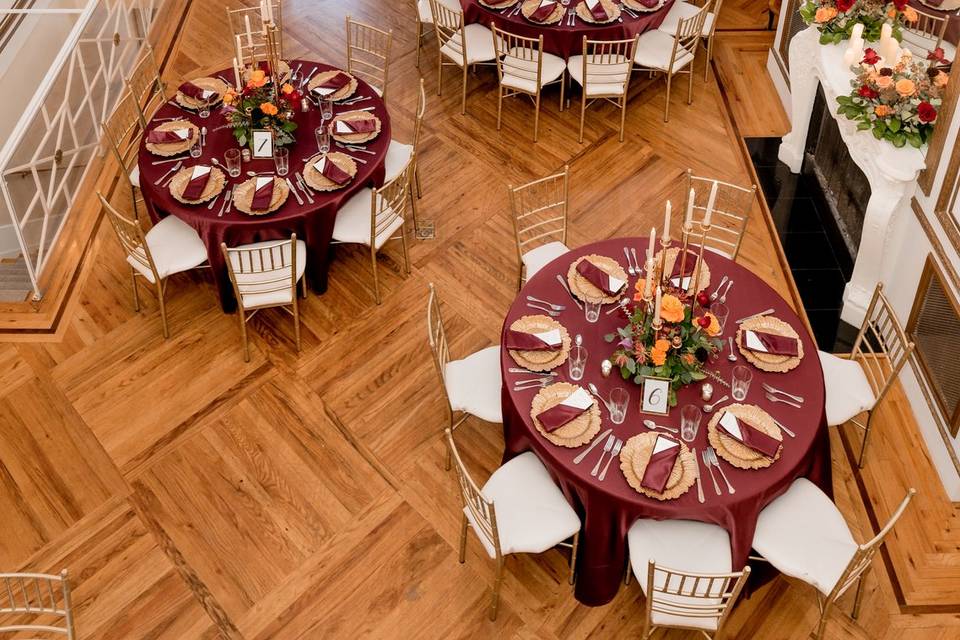 Fall Wedding Reception