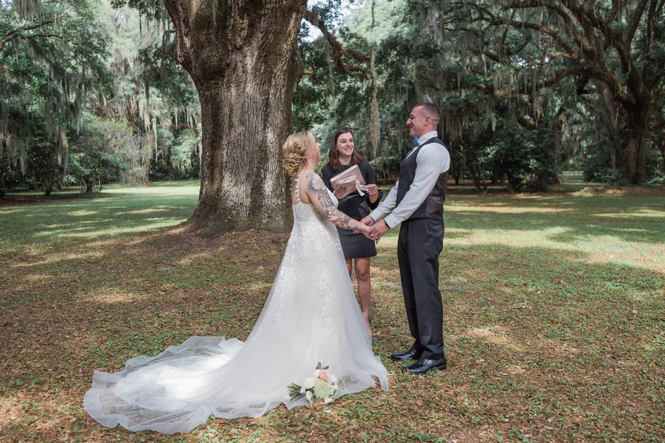 Elopement at Charles Towne Lan