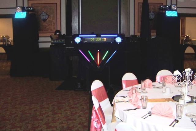 Projector and table setup