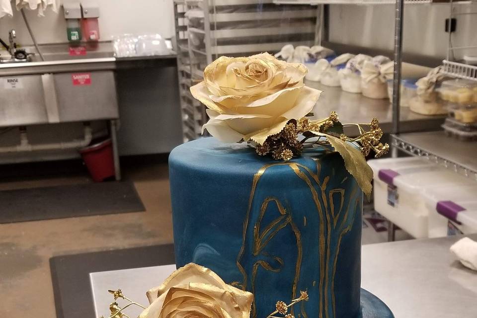 Marbled fondant