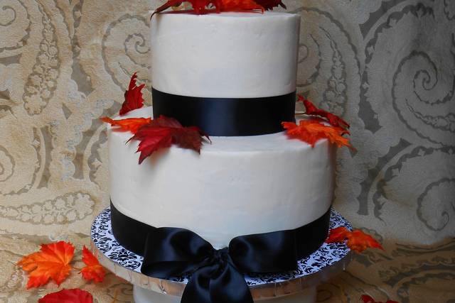 2 layered wedding cakle