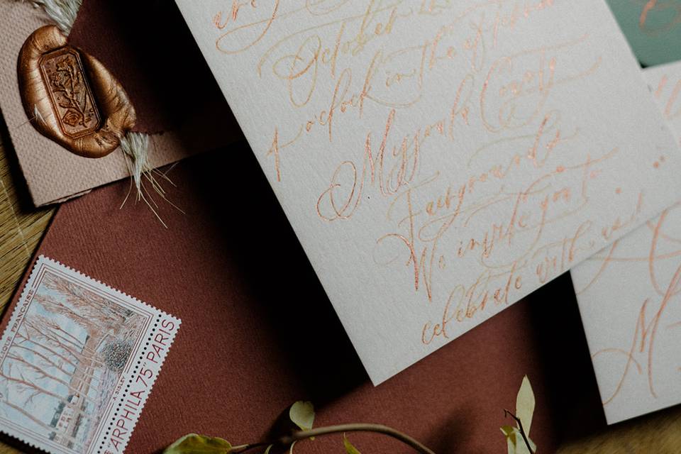 Wedding Invitation Calligraphy