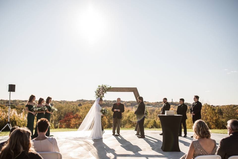 Ceremony outdoors