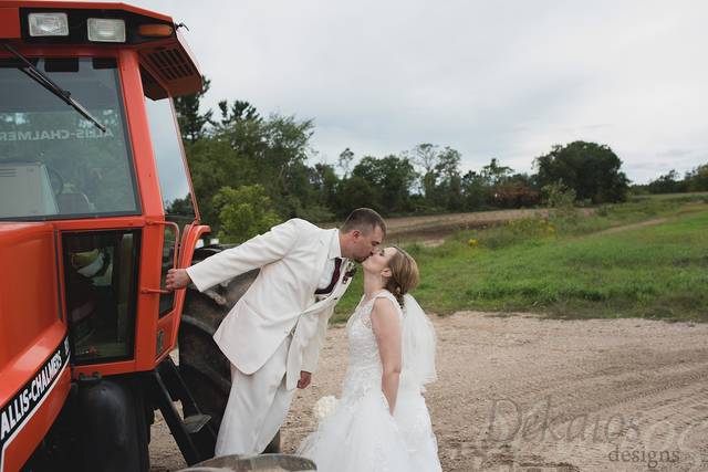 Couple and their tractor
