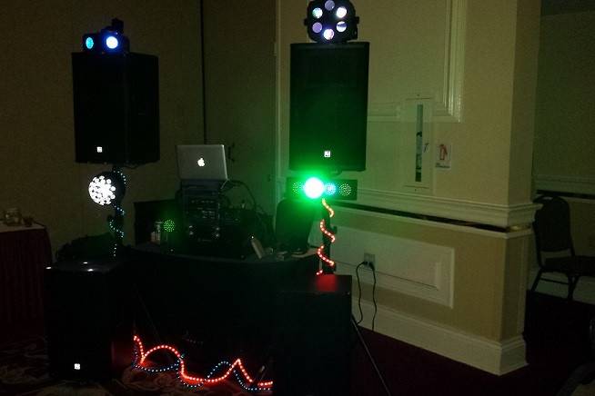 DJ set up