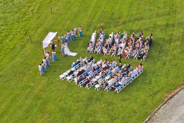 Ceremony drone view