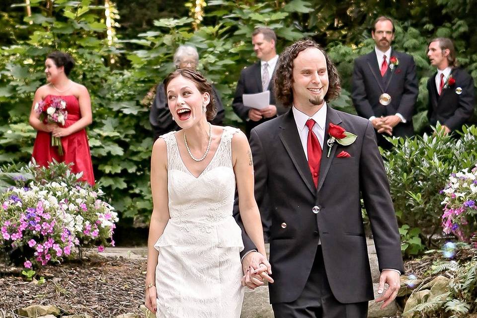 Bride and Groom recessional