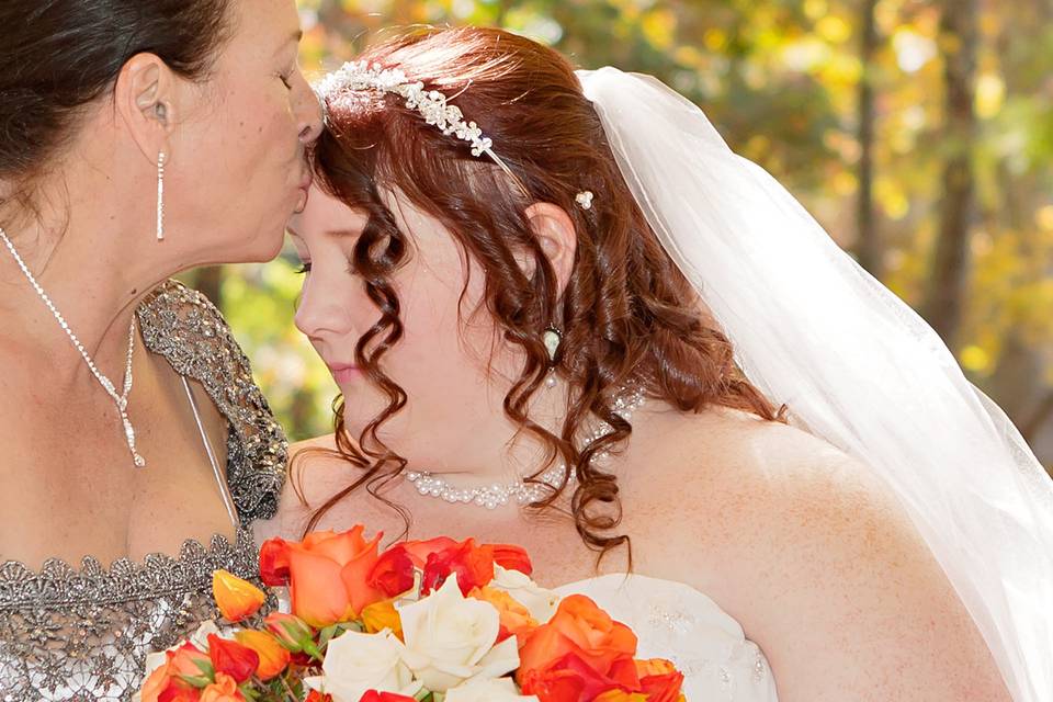 Bride and mother