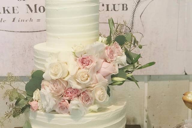Rustic Textured Wedding Cake