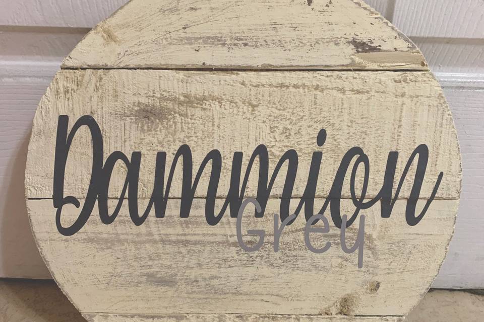 Custom name sign