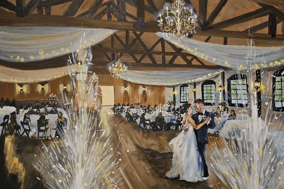 Live Wedding Painting