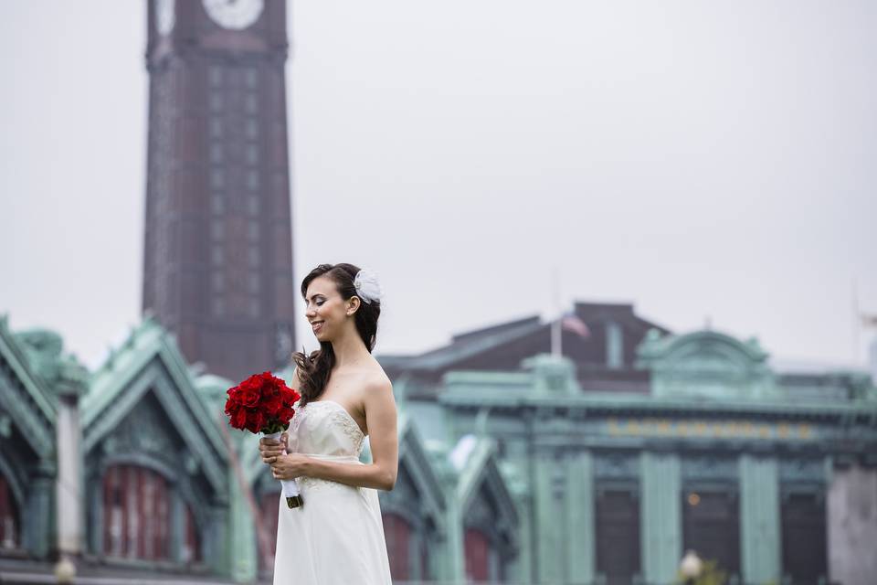 Pier A Park (Wedding Photographer, Wedding Photography Hoboken) http://www.diegomolinaphoto.com/w-hotel-hoboken-weddings-and-brides/