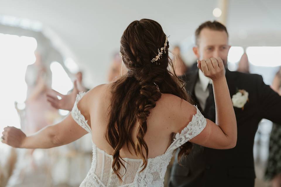 Bride and Groom dance