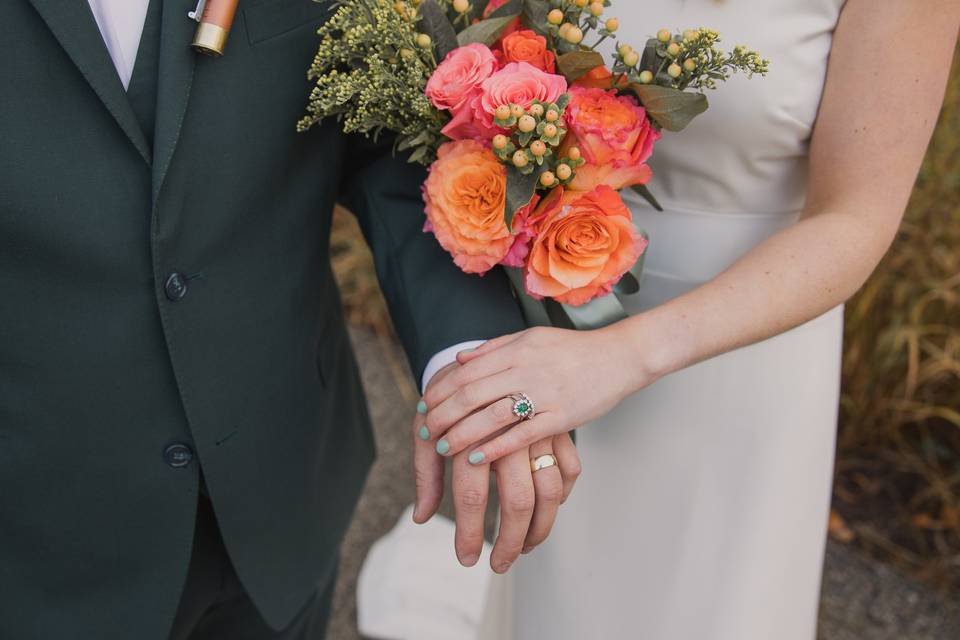 Bride and groom details