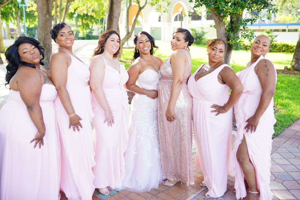 The beautiful Bridal Party