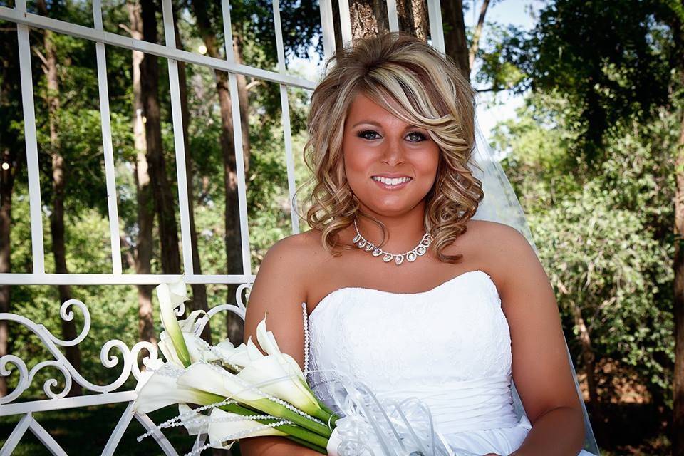 Classic bride in white