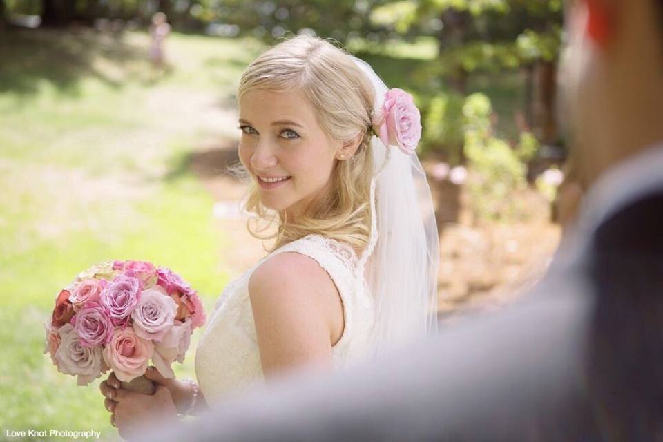 Smiling bride