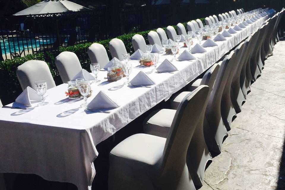 Long table set-up