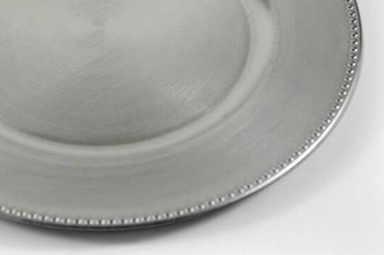 Rental: Silver Beaded Plate
