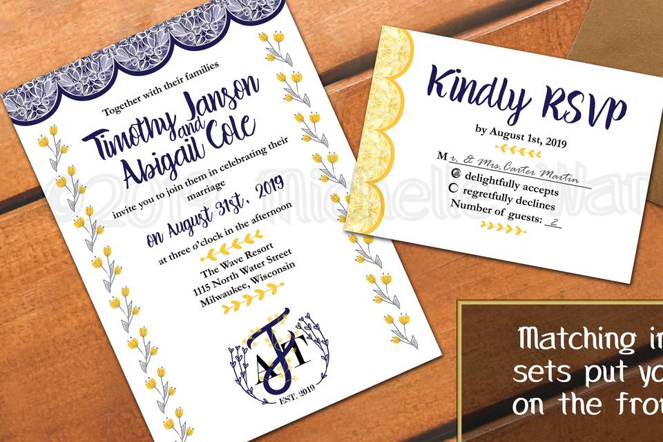 Personalized invitation suite