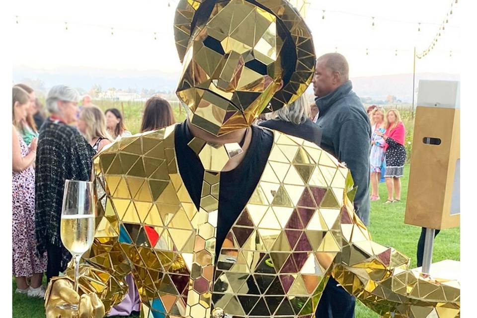 Gold Mirror Man