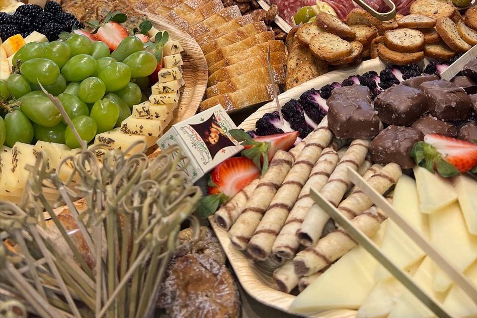 Grazing table for guests