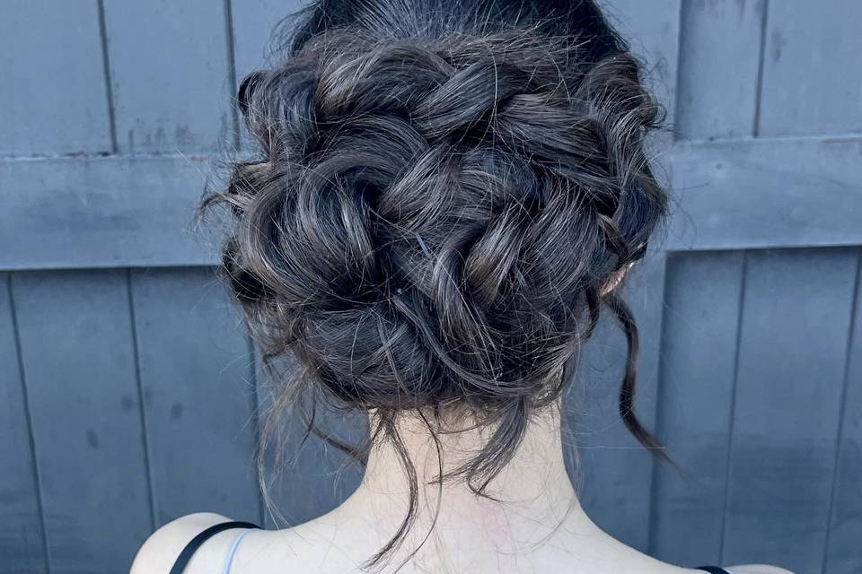 Bridesmaid updo