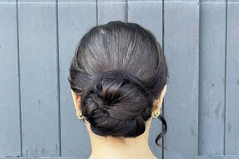 Bridesmaid updo