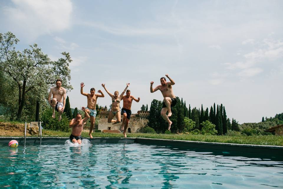 View from one of the 3 pools