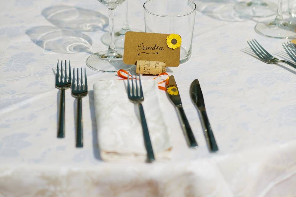 Details, wedding dinner