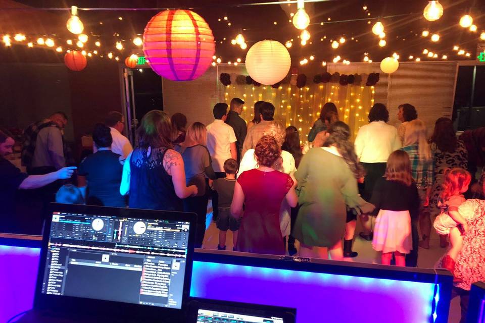 View from the DJ booth