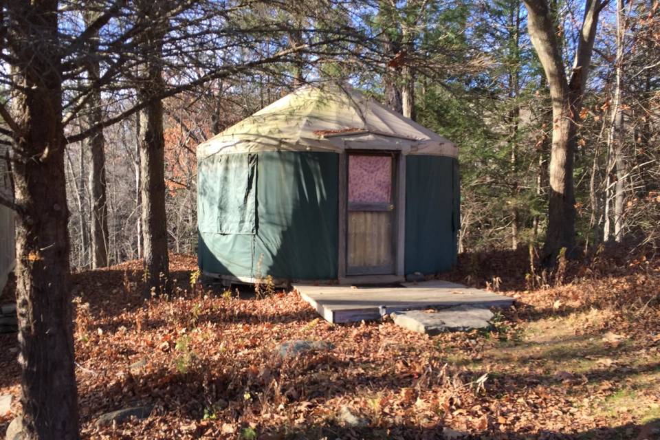 Our on-site yurt