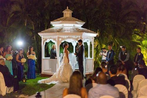 Gazebo wedding ceremony