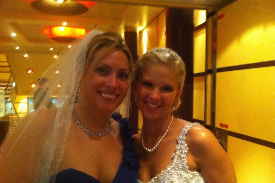 With the bride