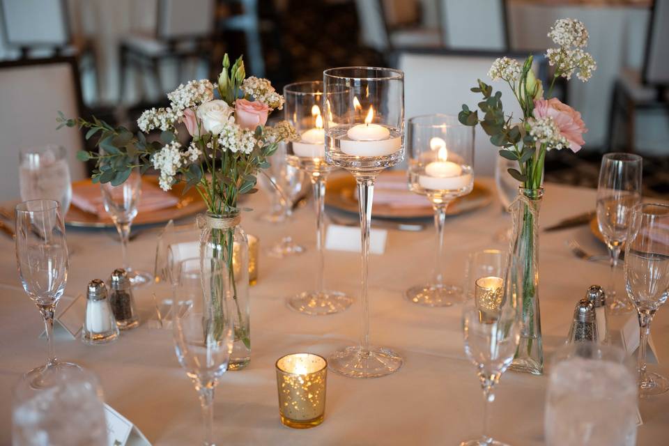 Candles & Blush Florals