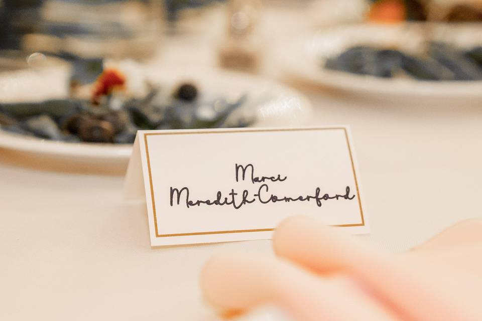 Custom Printed Place Settings