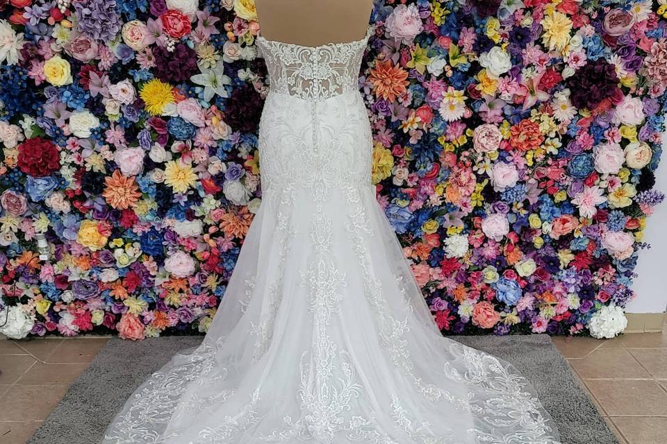 Back of Wedding Dress