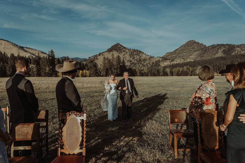 Ceremony in Field