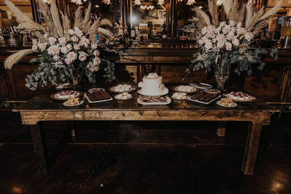 Desserts Table at Six8 Saloon