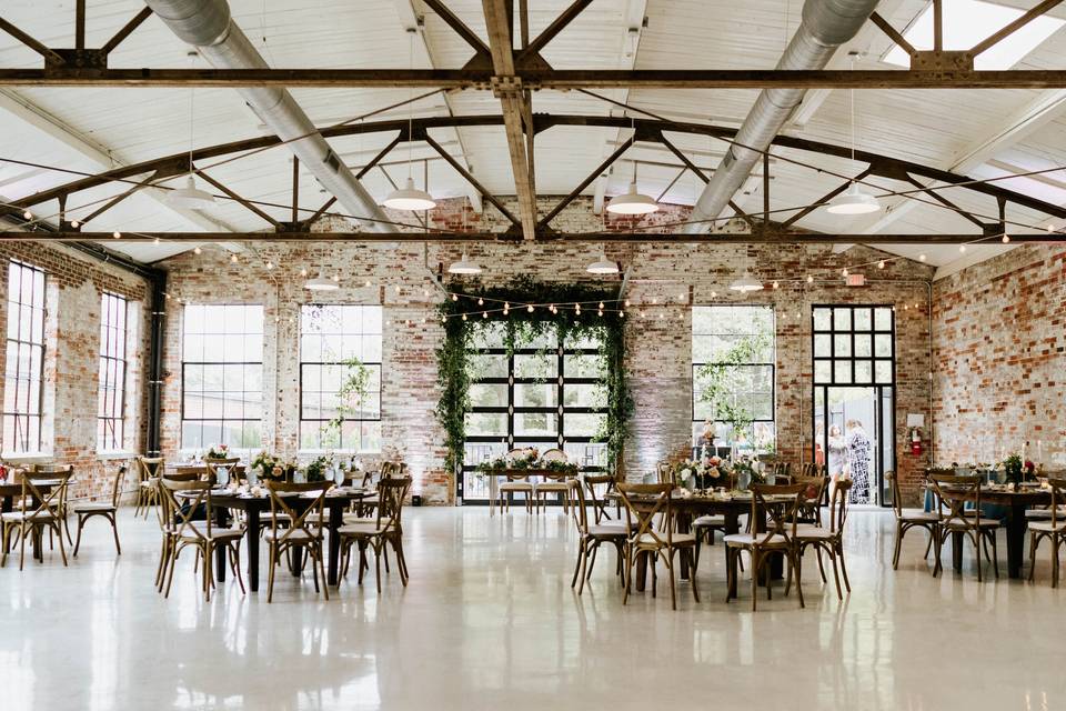 Colorful Industrial Styled Shoot in Downtown Austin - Green